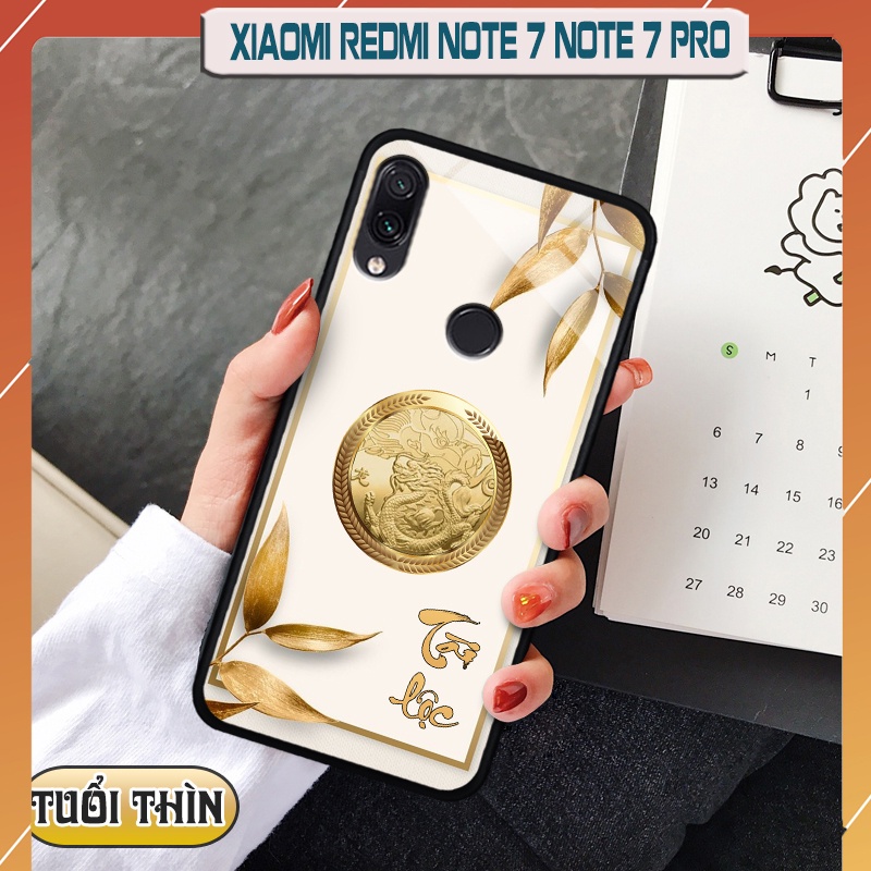 Ốp lưng kính 3D 12 con giáp - Xiaomi Redmi Note 7/ Note 7 Pro