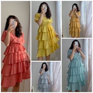 Đầm voan nhiều tầng