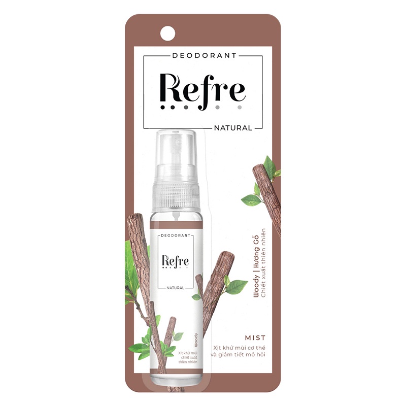 Xịt khử mùi hương nước hoa Refre với hương thơm quyến rũ và dưỡng trắng vùng da dưới cánh tay, cho bạn tự tin vận động