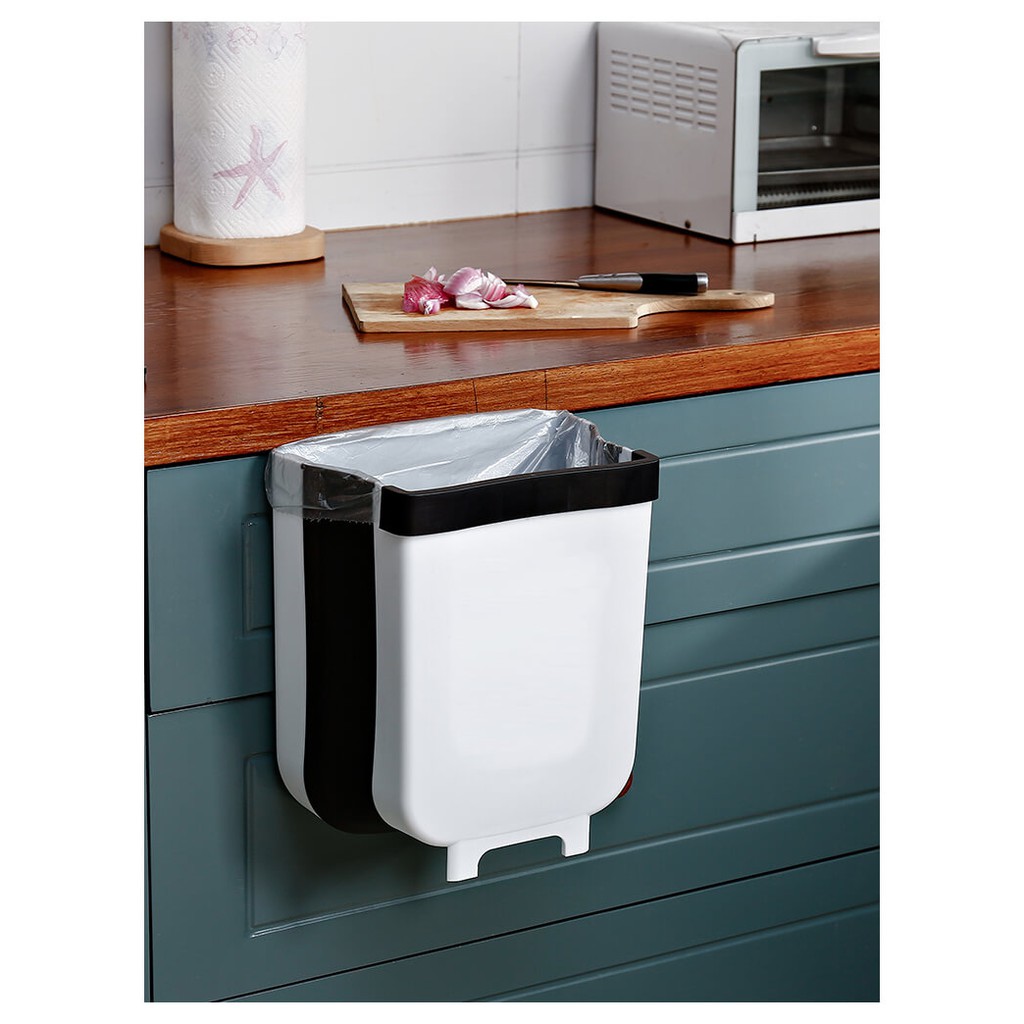 Thùng rác silicone gấp gọn khi không sử dụng Kean by Ecobabo