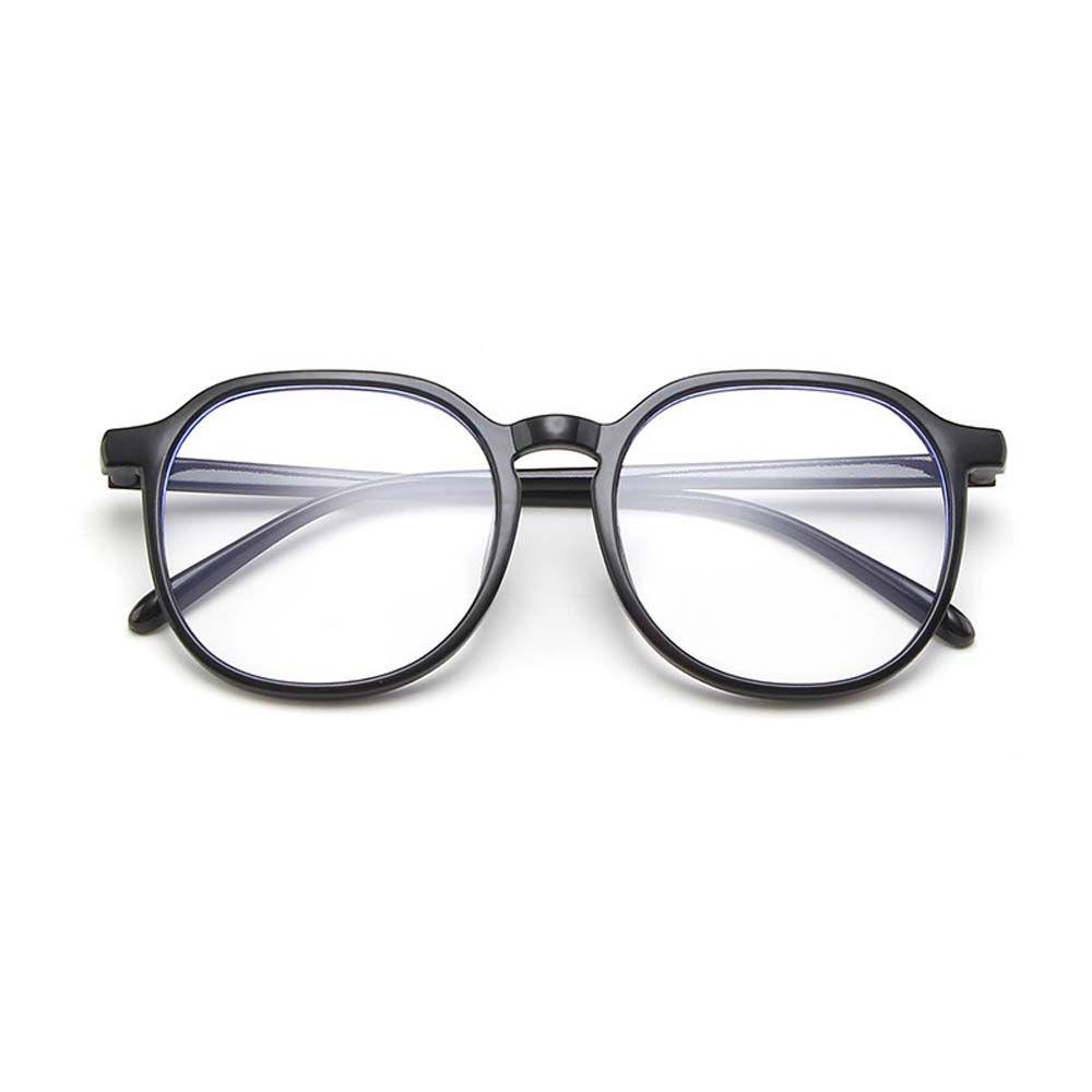 Mắt Kính Chống Bức Xạ Gọng Vuông Màu Đen Phong Cách Hàn Quốc Dành Cho Nữ