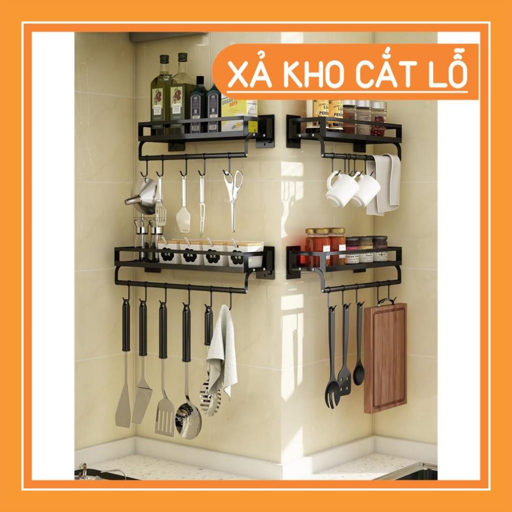 Kệ đựng đồ nhà bếp bằng inox, kệ đựng gia vị inox - kệ treo tường không cần khoan đục - KHALIK