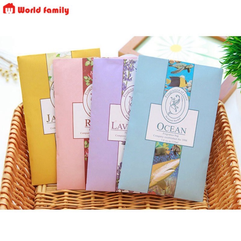 Túi Thơm Thảo Mộc Treo Tủ Quần Áo, Phòng Khách, Nhà Tắm, Tủ Giày Kèm Móc Treo