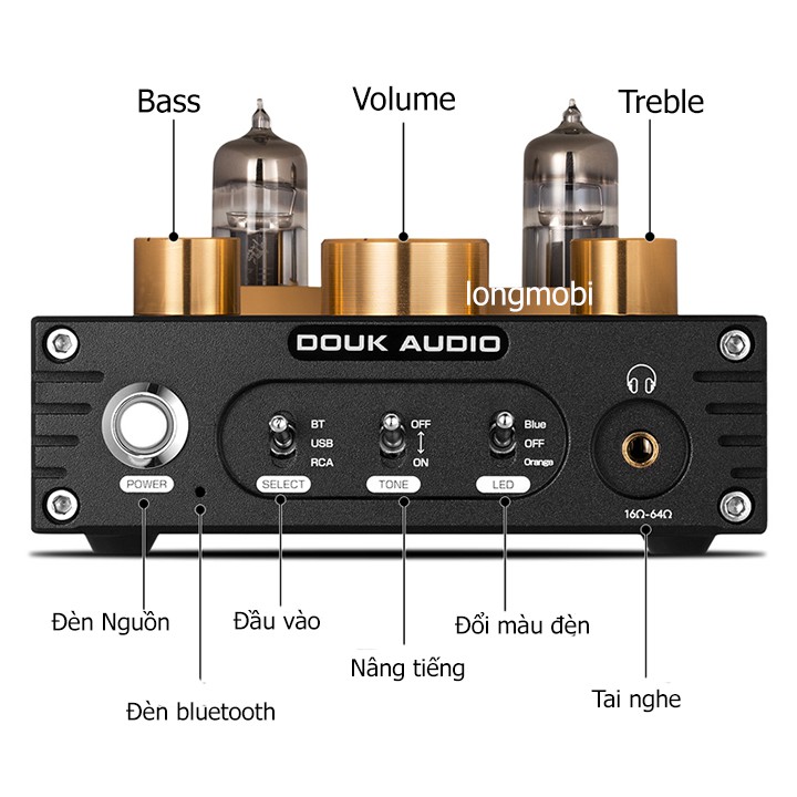Douk Audio P1 - Đầu giải mã nhạc Tích hợp PreAmp Bluetooth 5.0 APTX