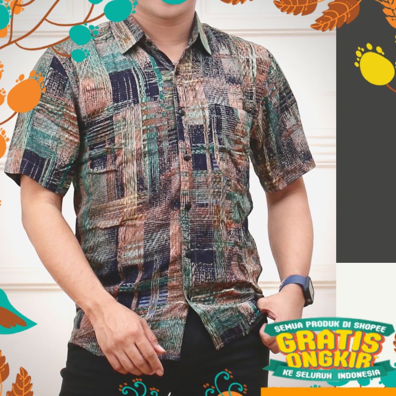 Áo Sơ Mi Cotton Tay Ngắn In Hình Maronon Màu Xanh Dương / Hồng Kích Thước Lớn Thời Trang Công Sở Cho Nam