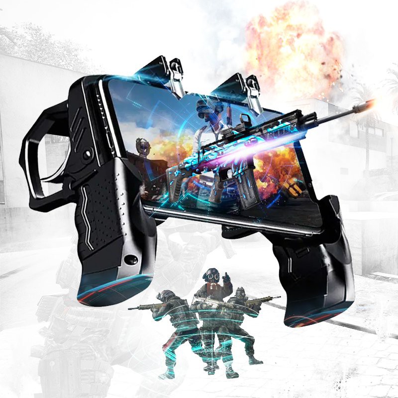 ( Sỉ Gía Tốt )Tay cầm chơi game k21, kèm nút bấm cho game PUBG, ROS, Free Fire..( taingheaspor shop)