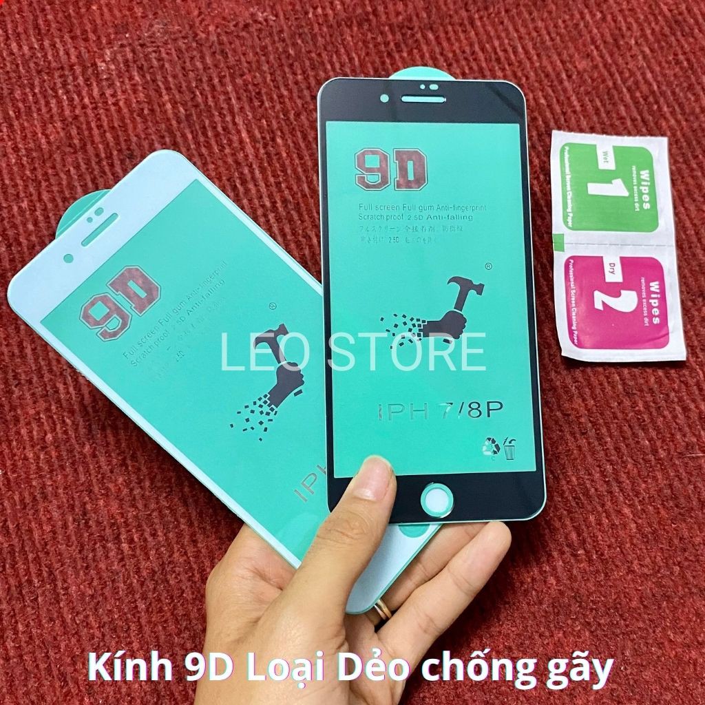 Kính cường lực Iphone 7 plus, 8 plus - Dán cường lực màn hình Iphone 7 plus, 8 plus - cam kết hình thật