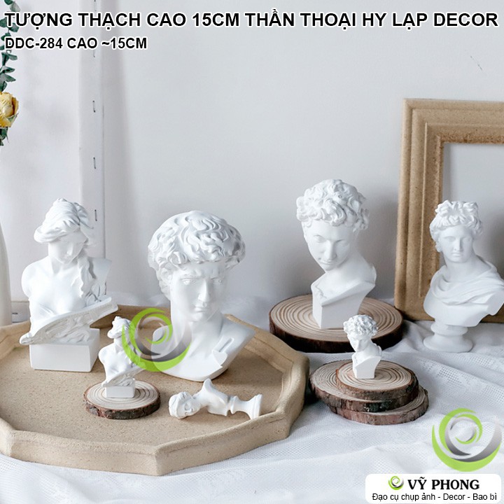 ﹉✆☫TƯỢNG MÔ HÌNH THẠCH CAO 15CM THẦN THOẠI HY LẠP ROMA DAVID ATHENA SONA APOLLO VENUS ĐẠO CỤ CHỤP ẢNH SẢN PHẨM INS DDC-2