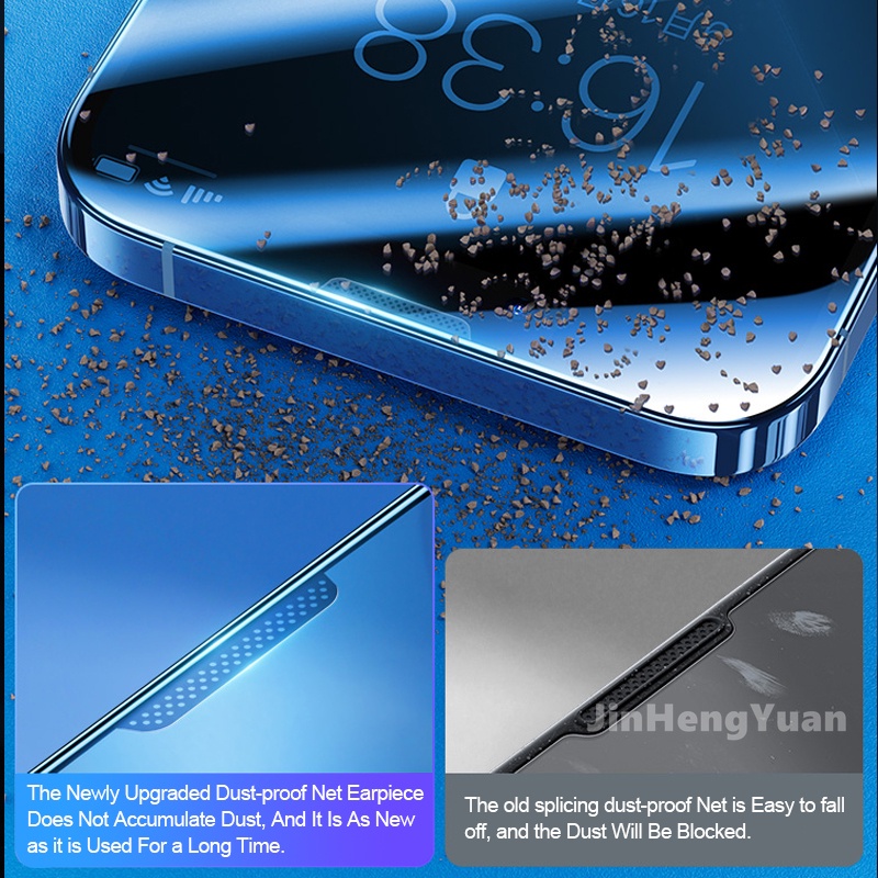 Bộ Kính Cường Lực HD Cài Nút Nhanh Tương Thích Với Màn Hình Phụ Trợ Cho Iphone 12 13 11 Pro MAX Mini 7 8 Plus X XS XR MAX