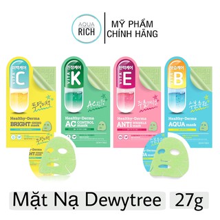 Mặt Nạ Dưỡng Chất Vitamin B5, Dưỡng Ẩm Dewytree Healthy Derma Aqua Mask (27g)