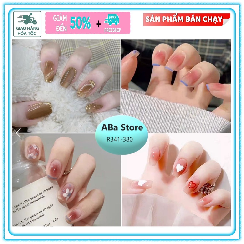 Móng tay giả /Kèm keo/ siêu xinh làm nail mã [R341-380]