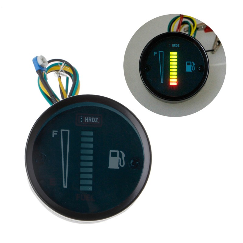 Đồng hồ điện tử đo nhiên liệu xe hơi 52mm 12V