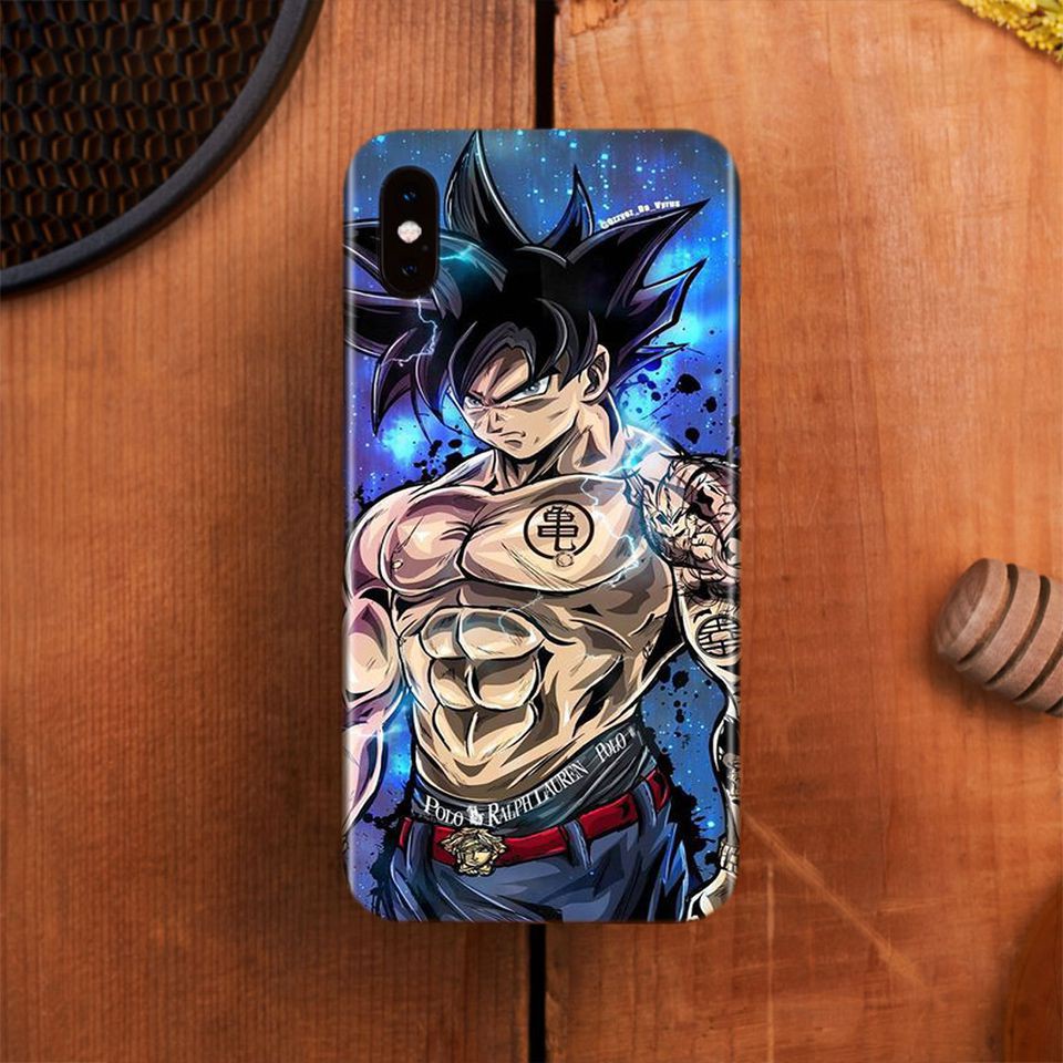 Miếng dán skin cho iPhone hình Songoku Dragon Ball