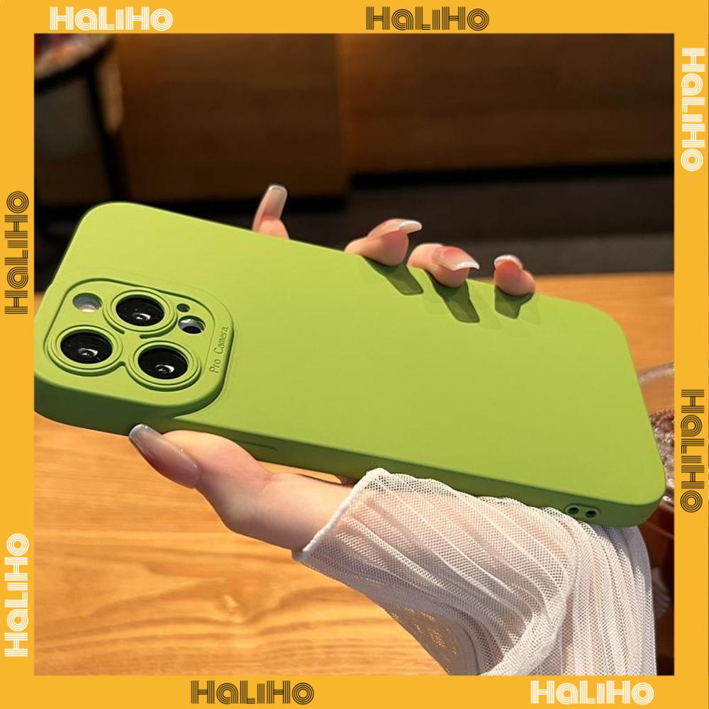 Ốp điện thoại silicone mềm màu trơn chống sốc bảo vệ camera thích hợp cho iPhone 14 Max 13 ProMax 12 ProMax 11 7Plus XR