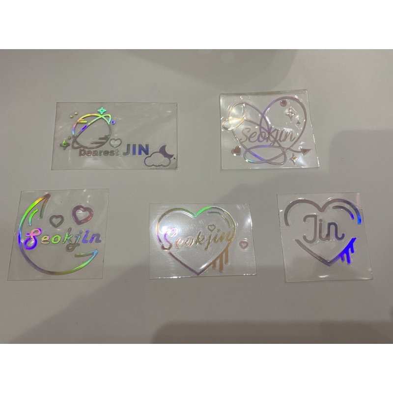 Sticker hologram BTS Jin - miếng dán phản quang