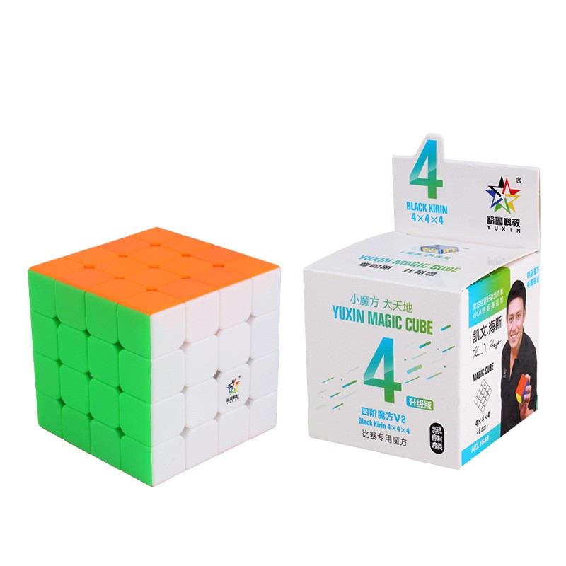 Đồ Chơi Khối Rubik Màu Đen Nhám 4th-order V2 Có Thể Điều Chỉnh Kích Thước Cho Bé