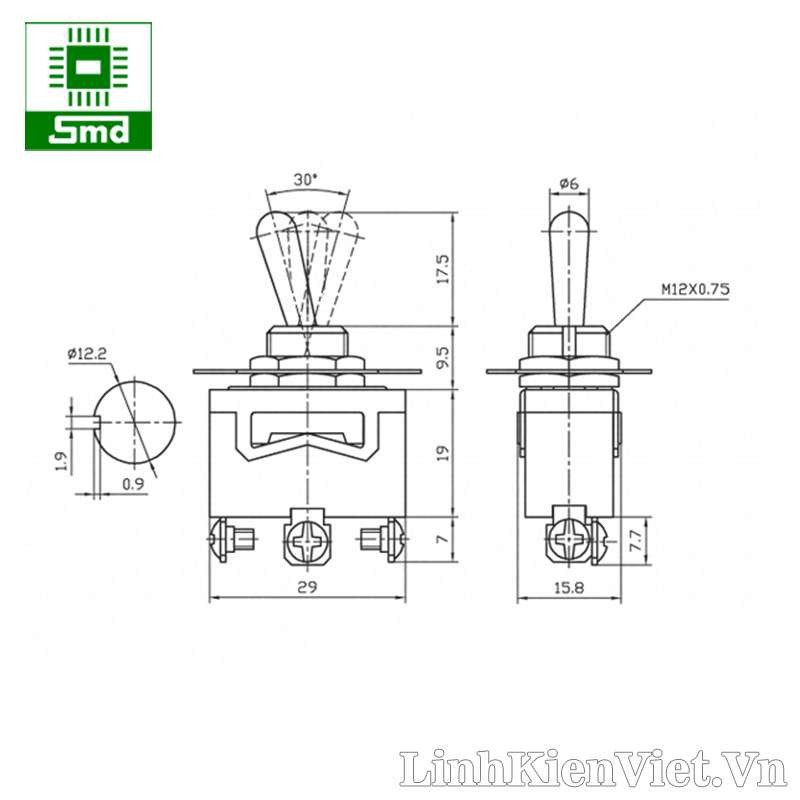 Công tắc gạt E-TEN1121