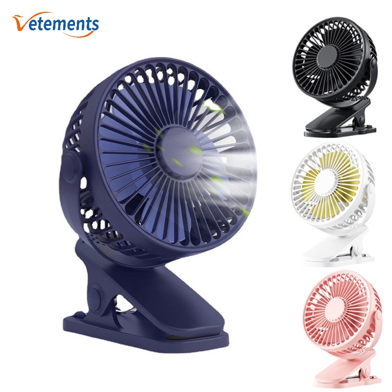 Quạt Làm Mát Cầm Tay Mini 3 Tốc Độ Không Gây Tiếng Ồn Có Cổng Sạc USB