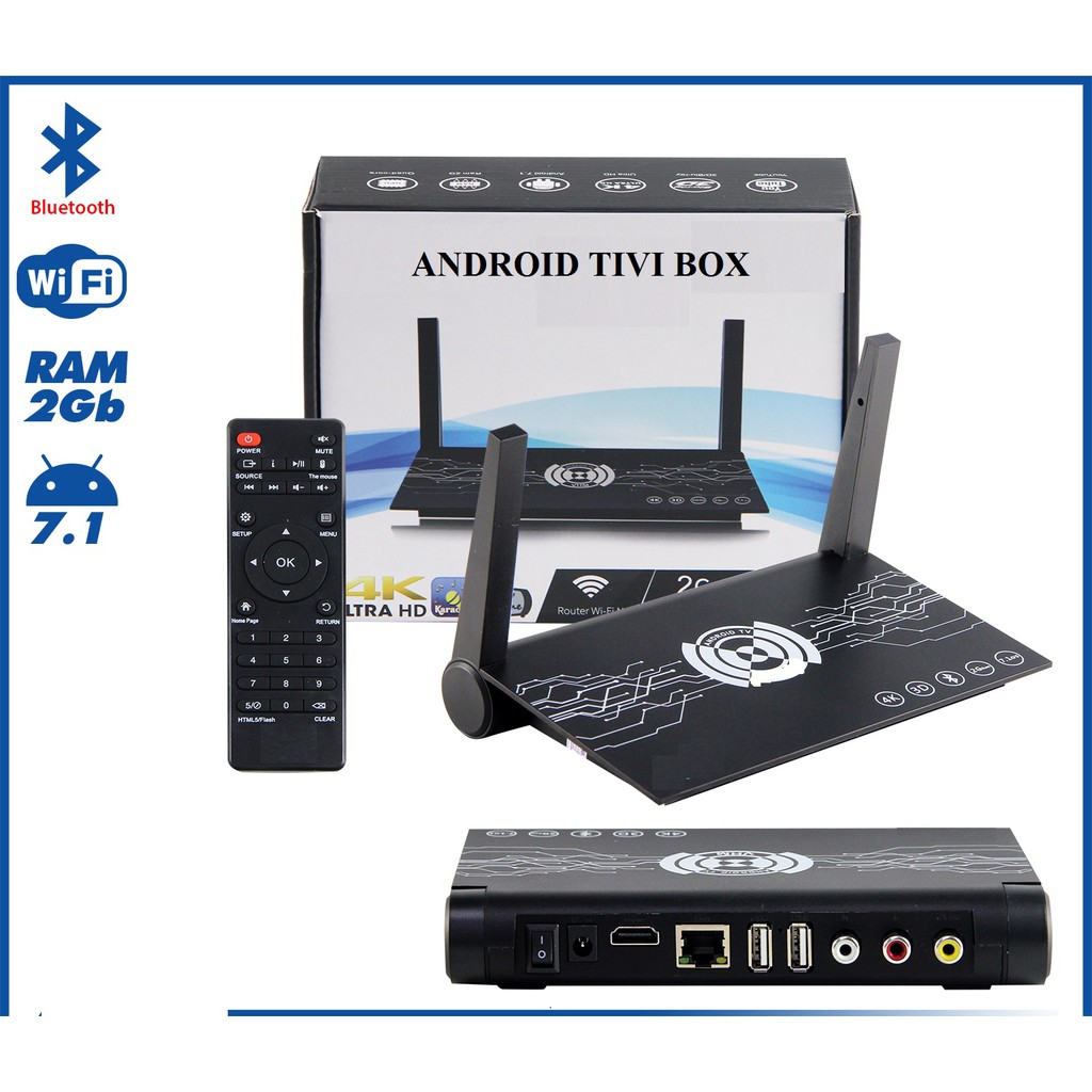 Tivi Box giọng nói X Pro 4K ULTRA HD RAM 2G có kết nói Bluetooth, Đặc biệt có tích hợp chuột bay,bảo hành 18 tháng