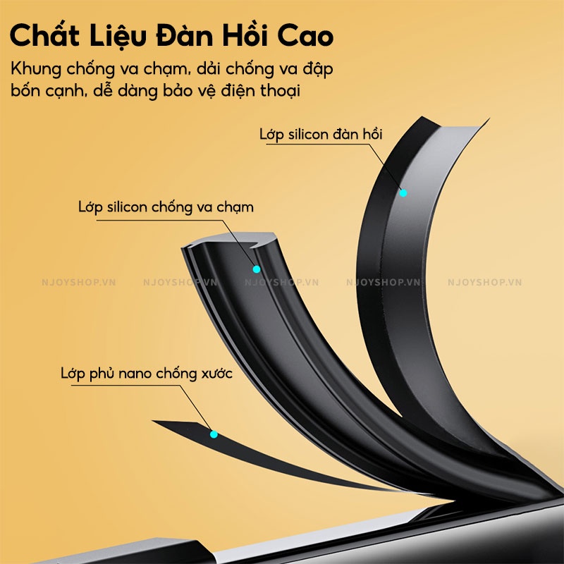 Ốp Lưng Nhám Chống Vân Ultra Hybrid Matte Viền Dẻo Lưng Pc Cứng Chống Sốc Cho Ip 12 Pro Max 13 Pro Max Njoyshop
