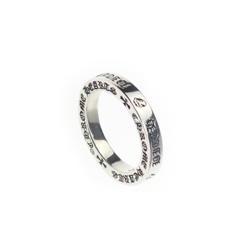 Nhẫn Chrome Heart Rolling Stone bạc 925 fullbox hàng cao cấp.