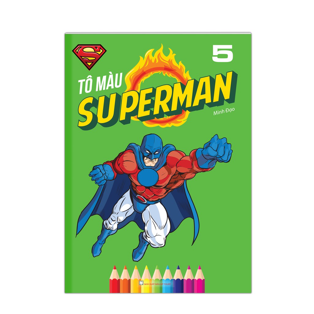 Sách - Tô màu SUPERMAN (trọn bộ 5 tập)