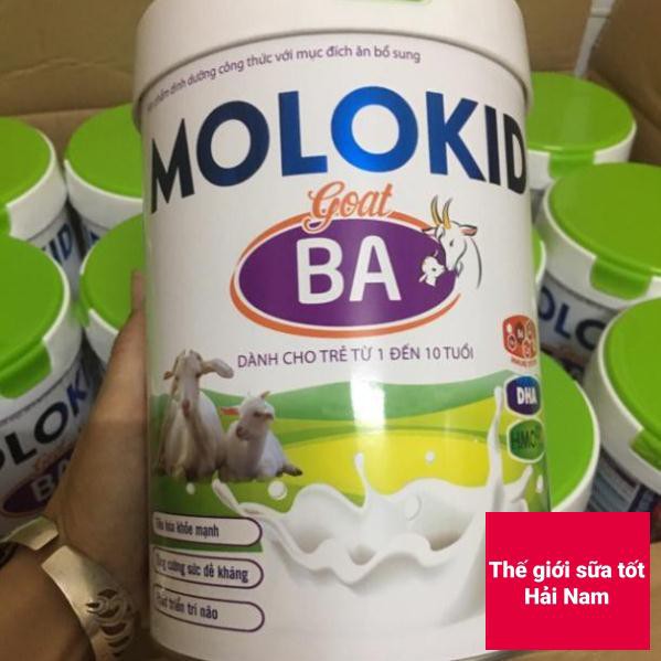 sữa dê molokid BA bé từ 1-10 tuổi, danh cho bé hay táo bón