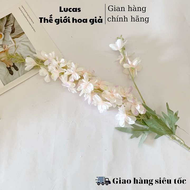 Hoa giả - Hoa phi yến Lucas 70cm nhiều màu sắc trang trí đẹp, thanh mát