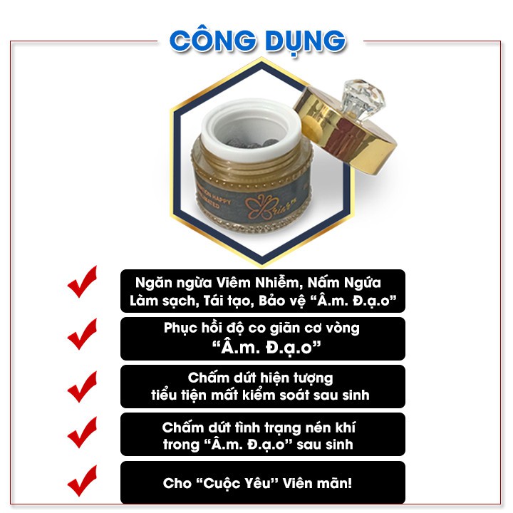 [Tách Lẻ Dùng Thử] Viên Thảo Mộc Briar PK Hỗ Trợ Vùng Kín Se Khjt Sạch Sẽ Tươi Mới Như Thuở Ban Đầu (Hàng Chính Hãng)