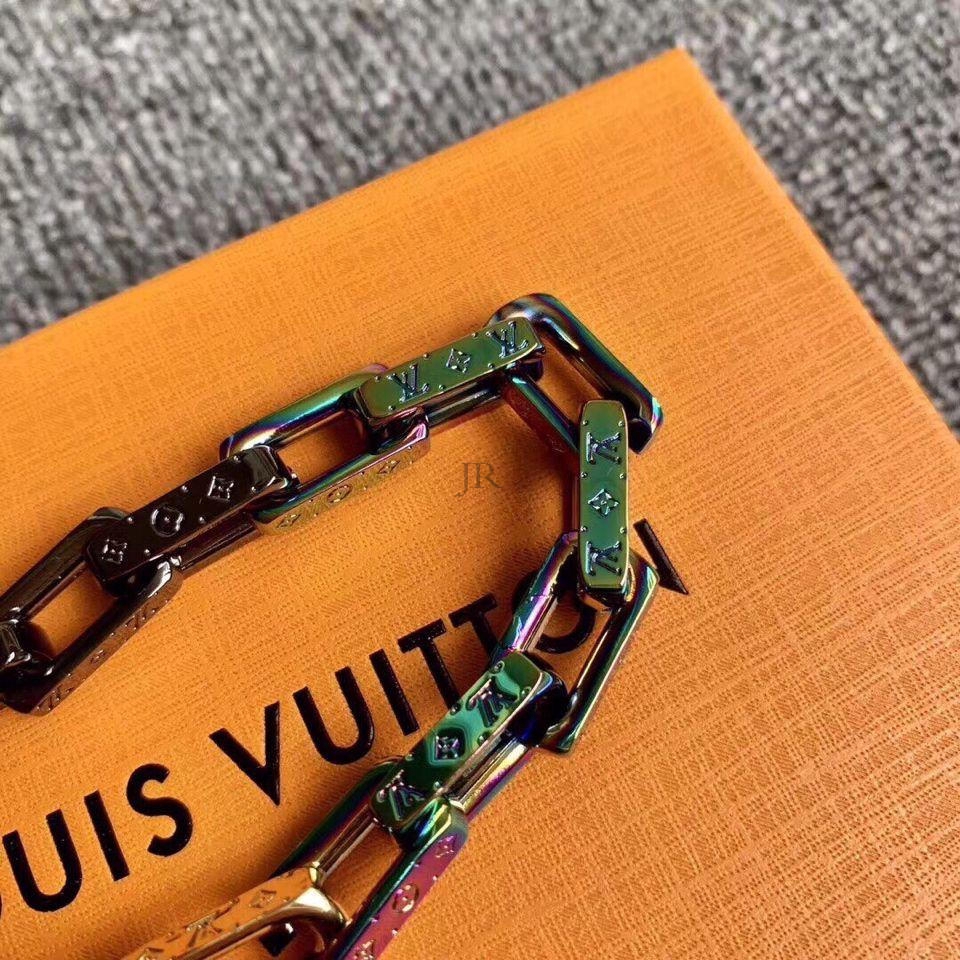 Vòng Cổ Dây Xích Màu Đen / Vàng / Nhiều Màu Khắc Họa Tiết Louis Vuitton