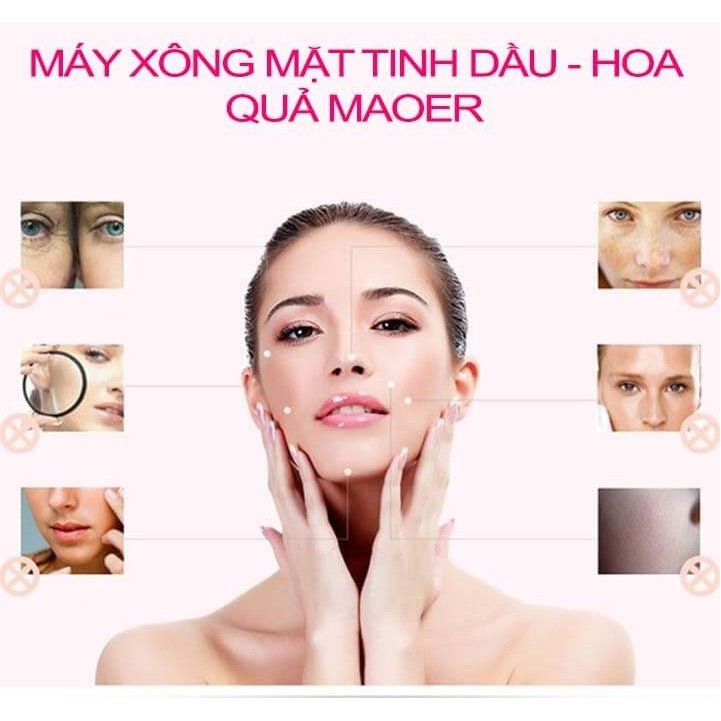 Máy xông hơi mặt thảo dược, hoa quả tự động cao cấp 2 in 1 chính hãng Maoer - Máy xông hơi mặt tại nhà - XiMart