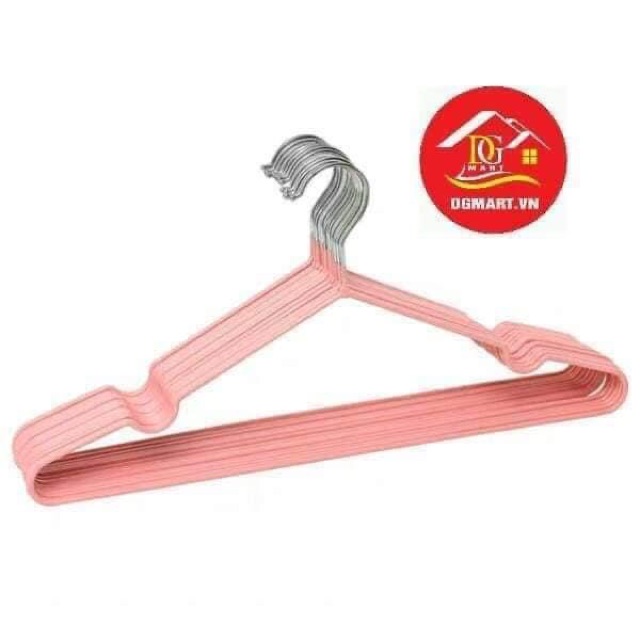 SET 10 MÓC TREO QUẦN ÁO BỌC NHỰA ( chống trơn tụt)