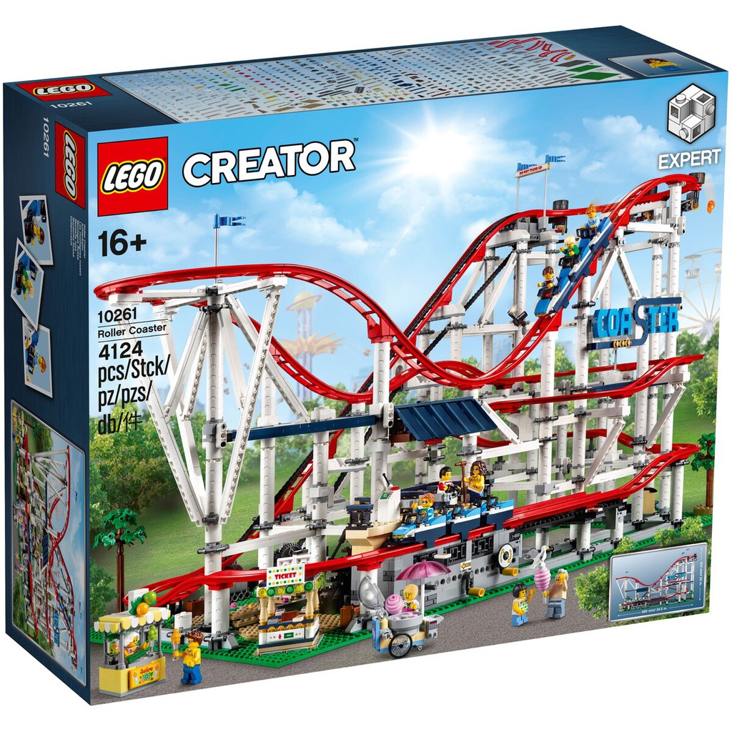 [Hộp cấn móp] 10261 Đồ chơi lắp ráp Iego Creator Roller Coaster - Tàu lượn siêu tốc