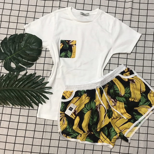 SET ĐỒ BỘ ĐÙI HOẠ TIẾT .