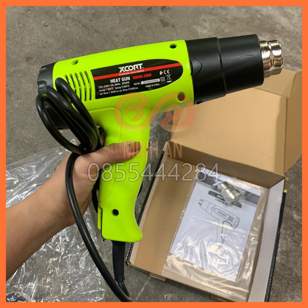 [CHÍNH HÃNG] Máy khò nhiệt - Máy khò màng co 2000W XCORT