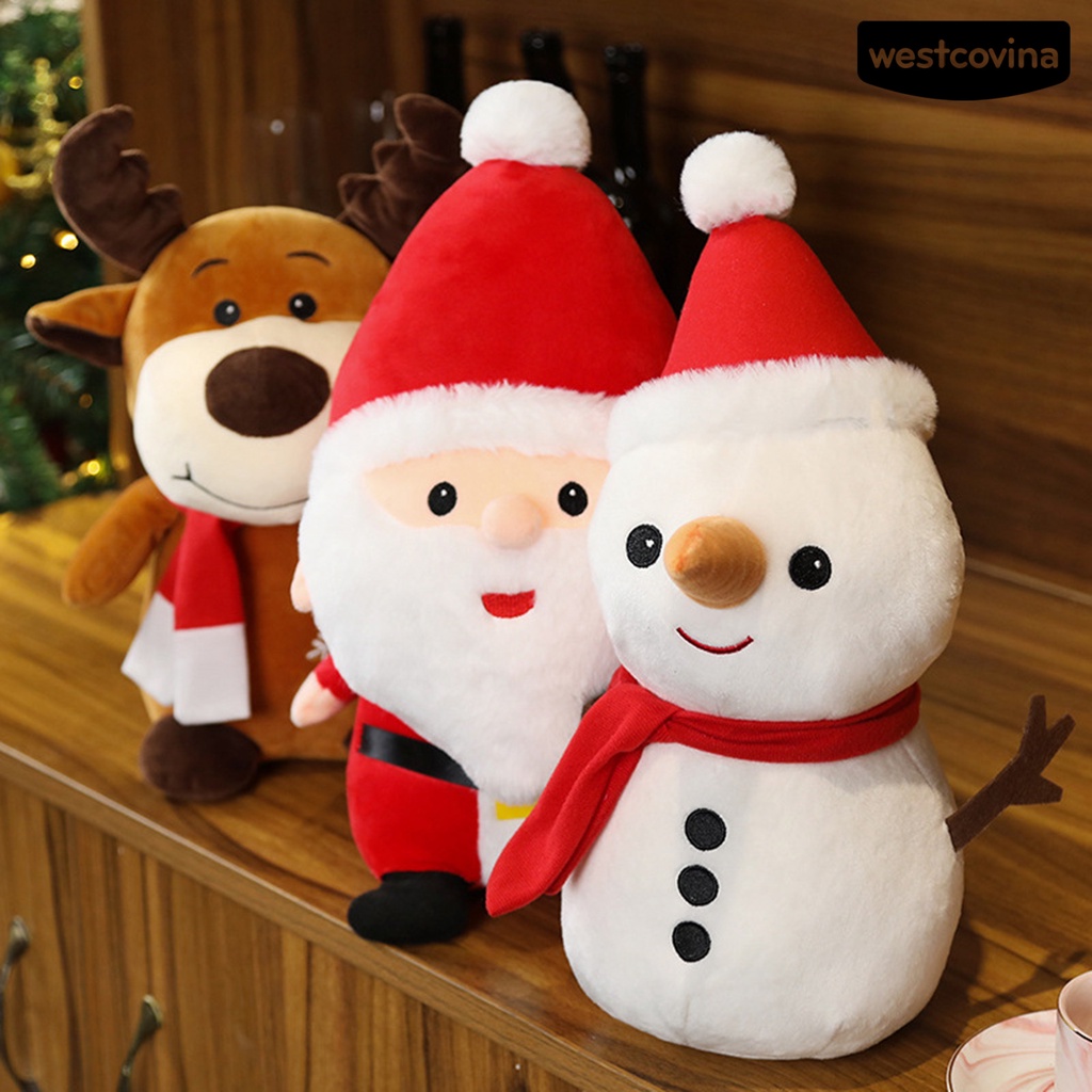 Búp bê nhồi bông hình ông già noel / người tuyết đáng yêu