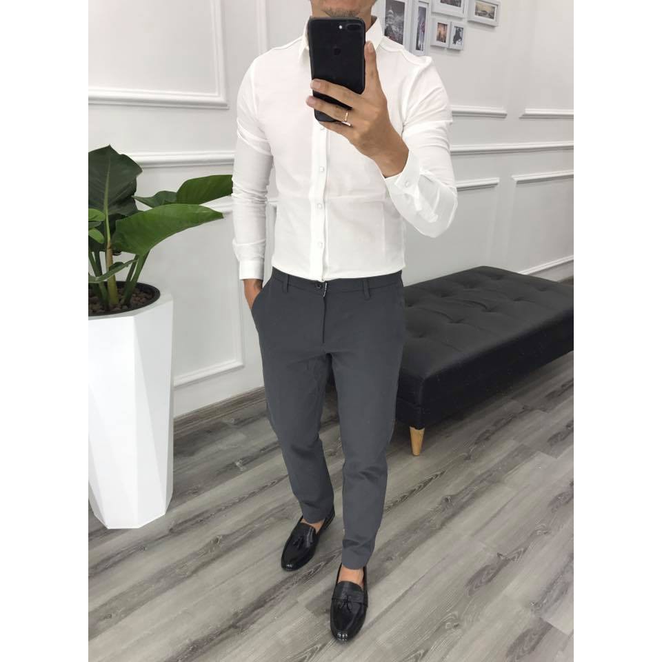 Quần âu nam xám nhạt [ free ship] | BigBuy360 - bigbuy360.vn
