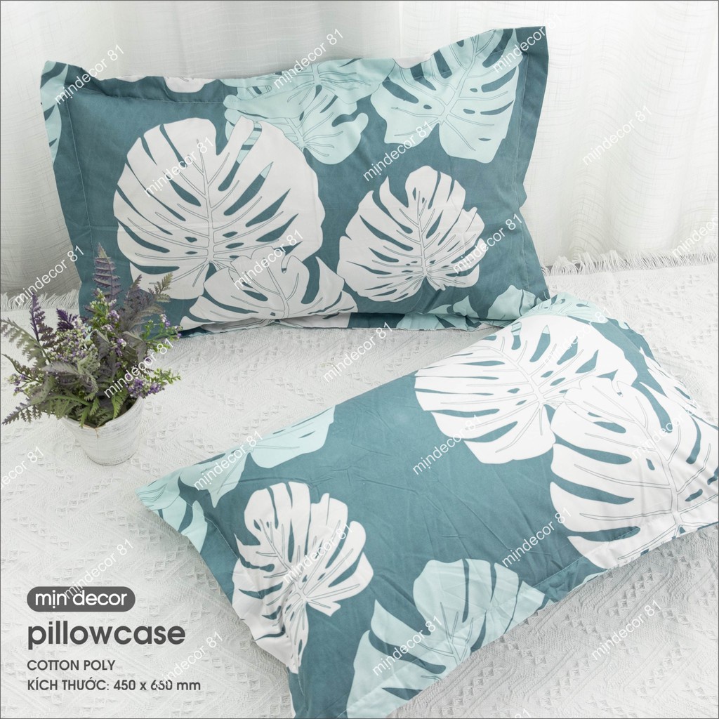 Vỏ gối cotton thoáng mát, vỏ gối đầu kích thước 45x65 cm nhiều màu sắc | BigBuy360 - bigbuy360.vn
