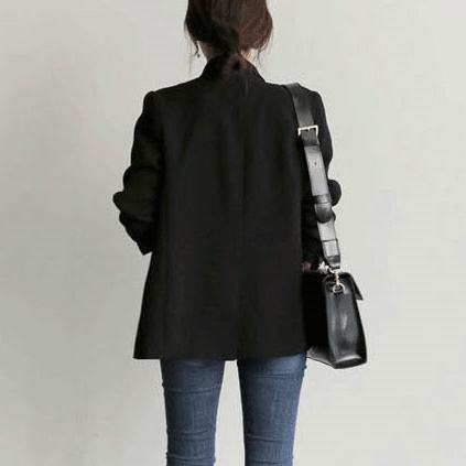 Áo khoác blazer màu đen thời trang nữ Hàn Quốc