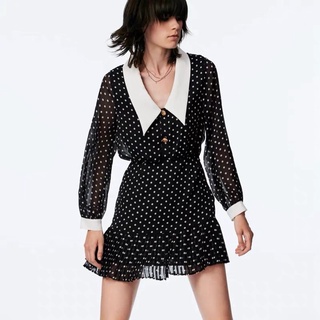 Đầm chấm bi zara