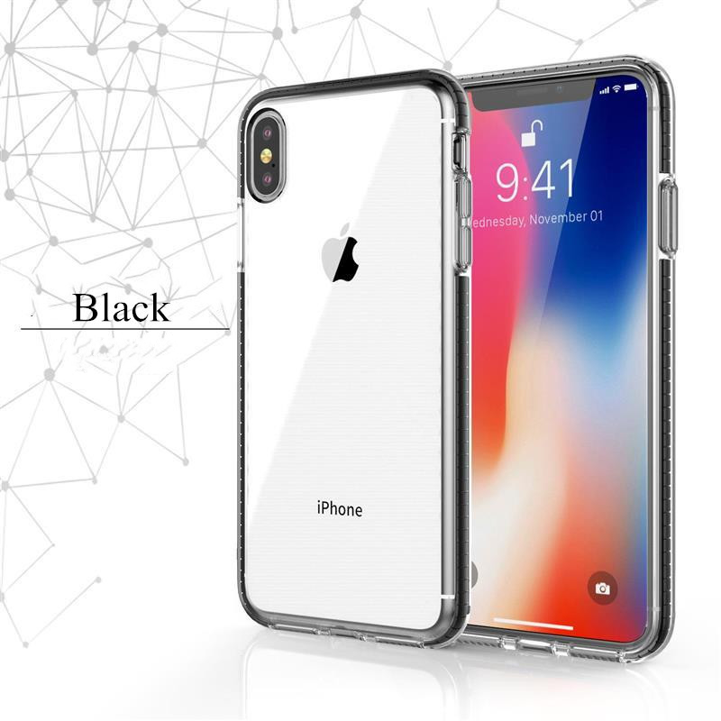 Ốp Lưng Mềm Trong Suốt Có Khung Viền Nhiều Màu Cho Apple Iphone 11 Pro Max Xs Max Xr 7 Plus 8 Plus 6s Plus 6 Plus