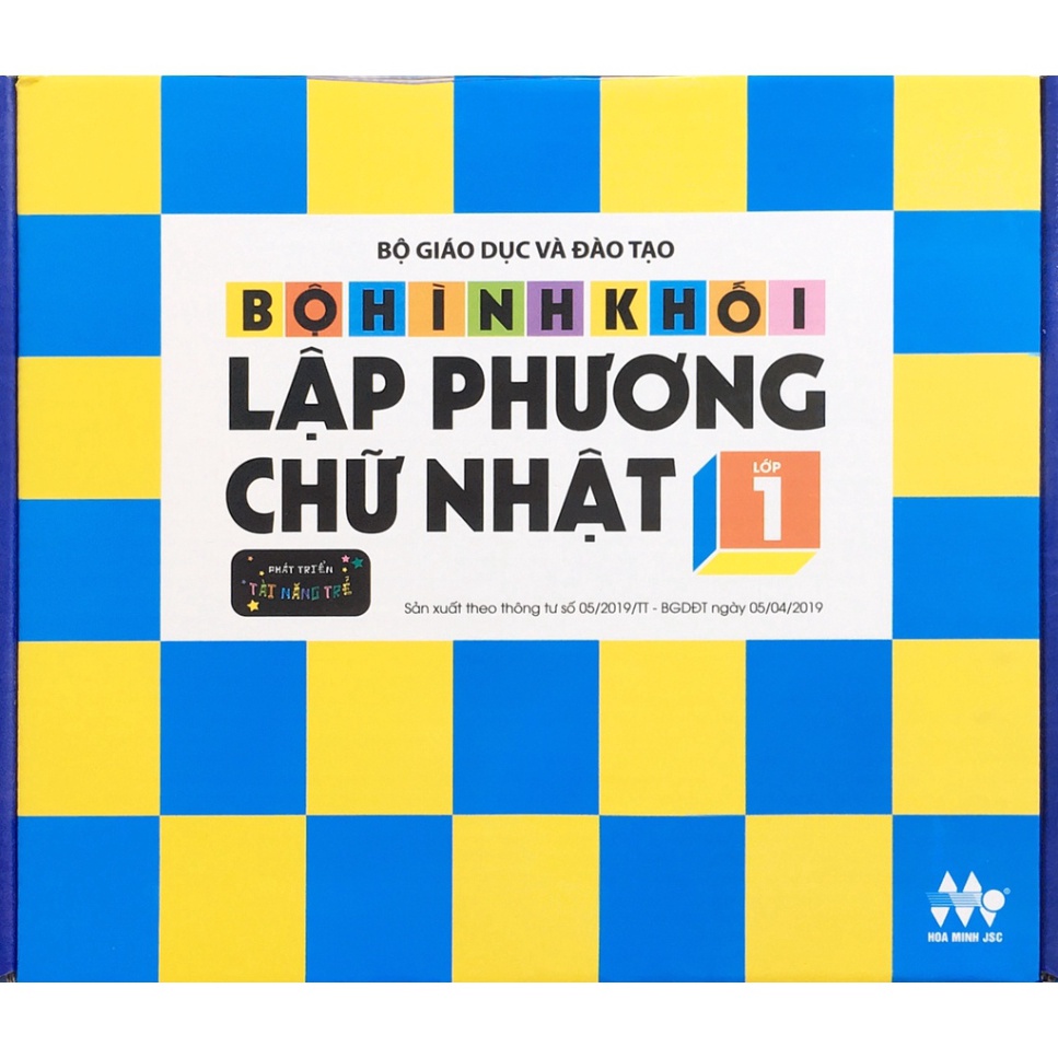 Bộ hình khối Lập phương chữ nhật Lớp 1