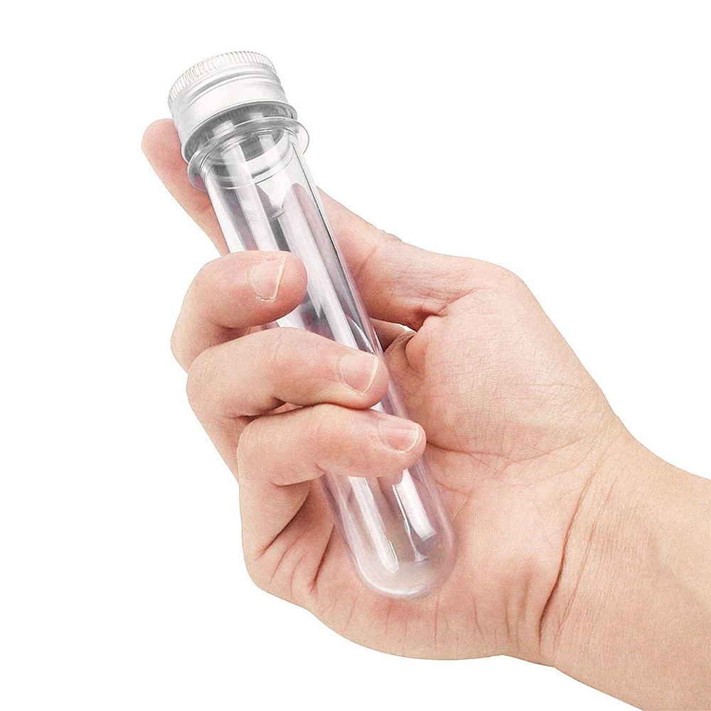 25 ống nhựa trong suốt đựng dung dịch dung tích 30ml kèm nắp nhôm