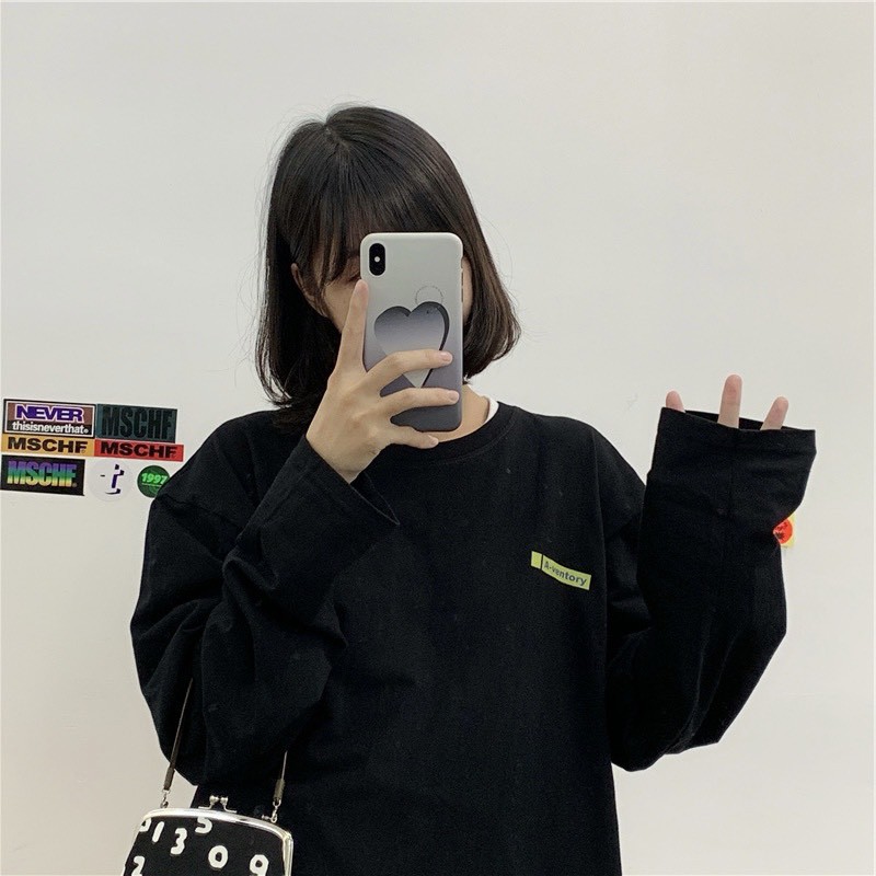 Áo thun tay dài form rộng A-ventory NEKO.SG, Áo thun Streetwear Ulzzang SWT07