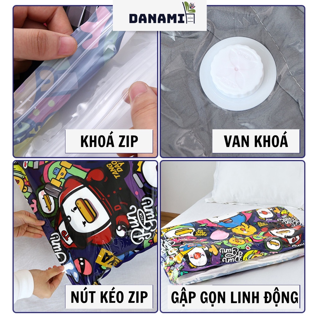 Túi hút chân không  – Túi hút chân không đựng quần áo, chăn màn mền, gọn gàng, chống mốc - Danami store