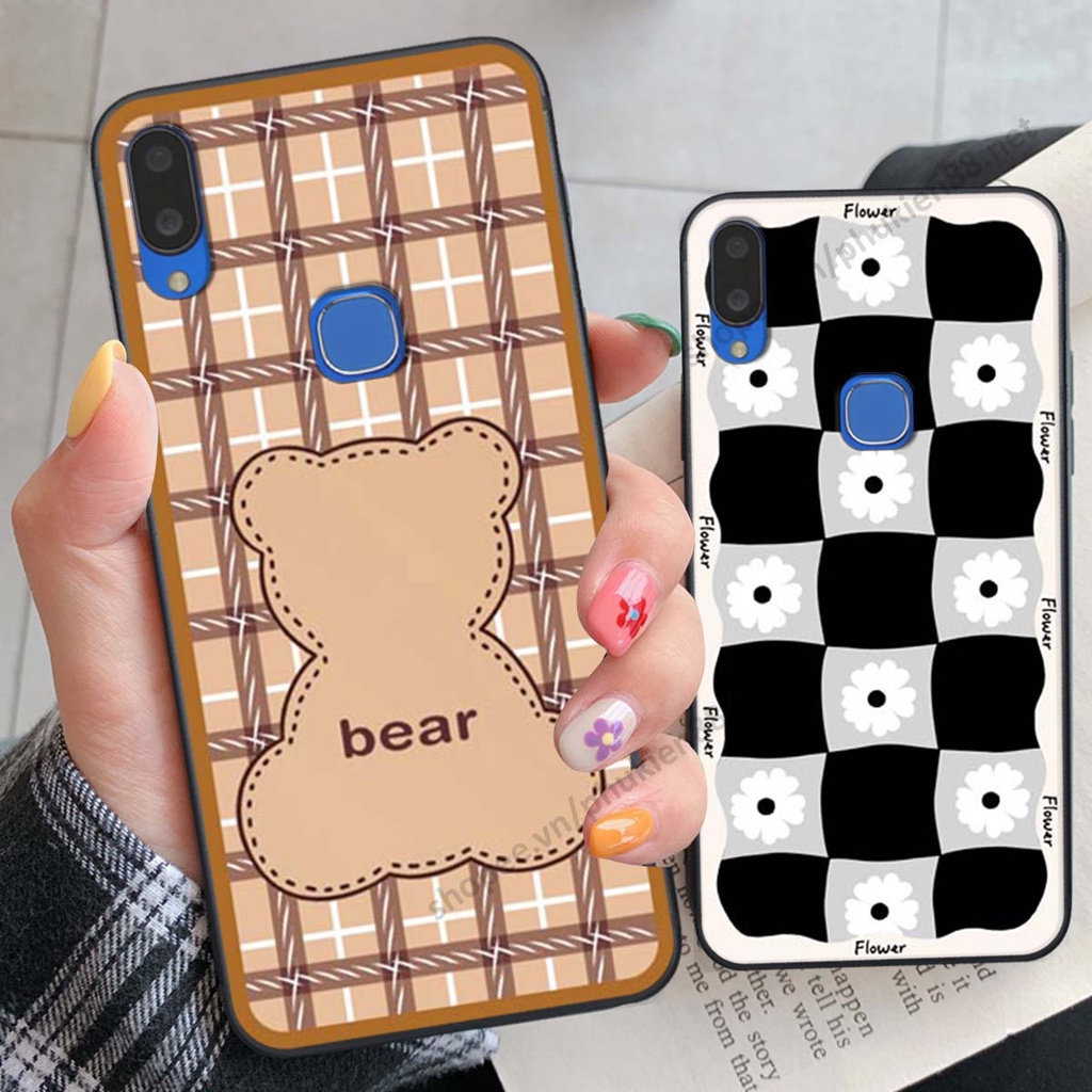 Ốp lưng Vivo V11 / V11i ốp điện thoại LineBear, bé tóc xù, hoa siêu đẹp