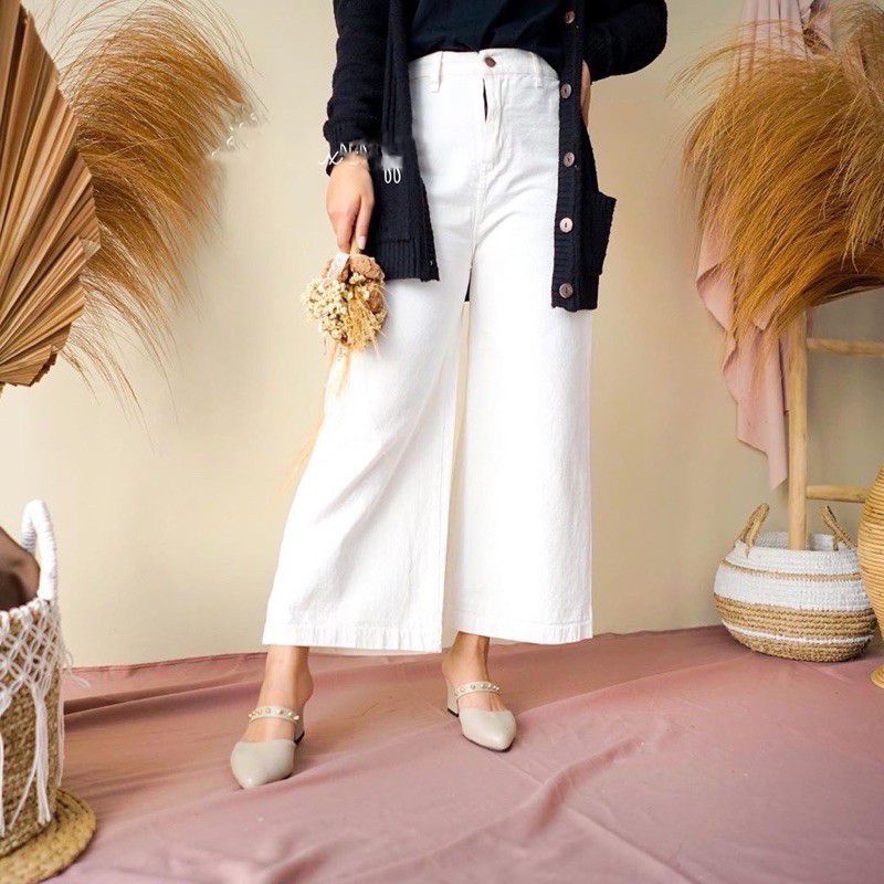 Quần Culottes Thiếu Niên Cạp Cao