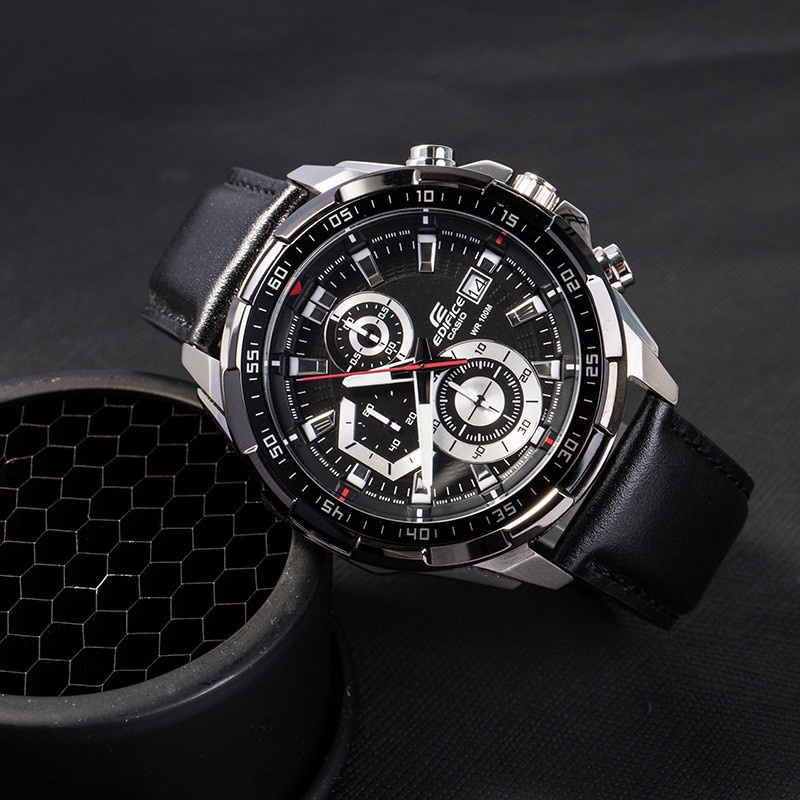 Đồng hồ nam dây da chính hãng Casio EDIFICE EFR-539L-1AVUDF