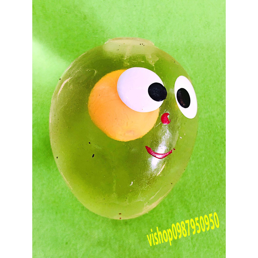 đồ chơi gudetama bóp trút giận hình mặt người mã KCR47 C6 in 1