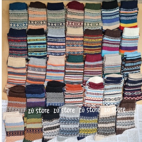 tất thổ cẩm vintage cổ cao